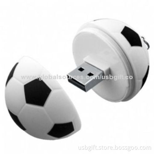 Plastic Football USB Flash Drive, 4GB, Cute Shaped